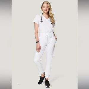 Mandala white jogger pants